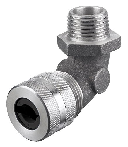 Hubbell NHC1010 Kellems Wire Management Cord Connectors, 90 Degree Male, Aluminum, 3/8