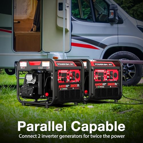 Image of PowerSmart 4400-Watt Dual Fuel Portable Generator with Inverter Technology, CO Protect, 30 amp for Home Use and Emergency Backup
