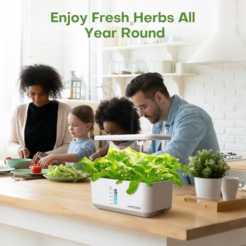 Ahopegarden Indoor Hydroponics Growing System: 10 Pods Garden Kit with LED Grow Light and Efficient Pump for Growing Fresh Herb/Lettuce/Tomatoes - Hydroponic Planter for Kitchen & Home Gardening by Ahopegarden - Image 8