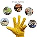 KKOYING Leather Work Gloves for Men & Women, Gardening Gloves, Reinforced Durable Cowhide Work Gloves, Puncture & Cut Resistant (Medium)