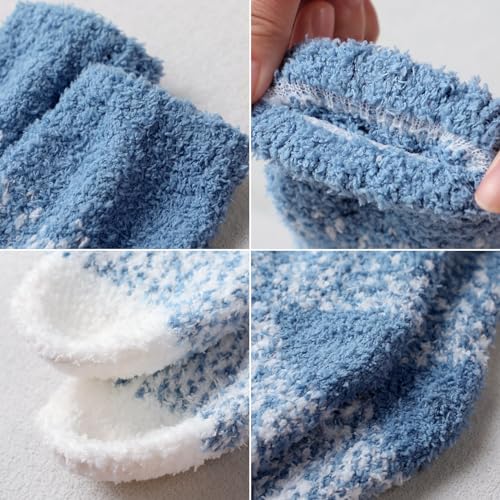 Fuzzy Socks for Women Fluffy Sock Women Winter Warm Cozy Slipper Socks - image 2
