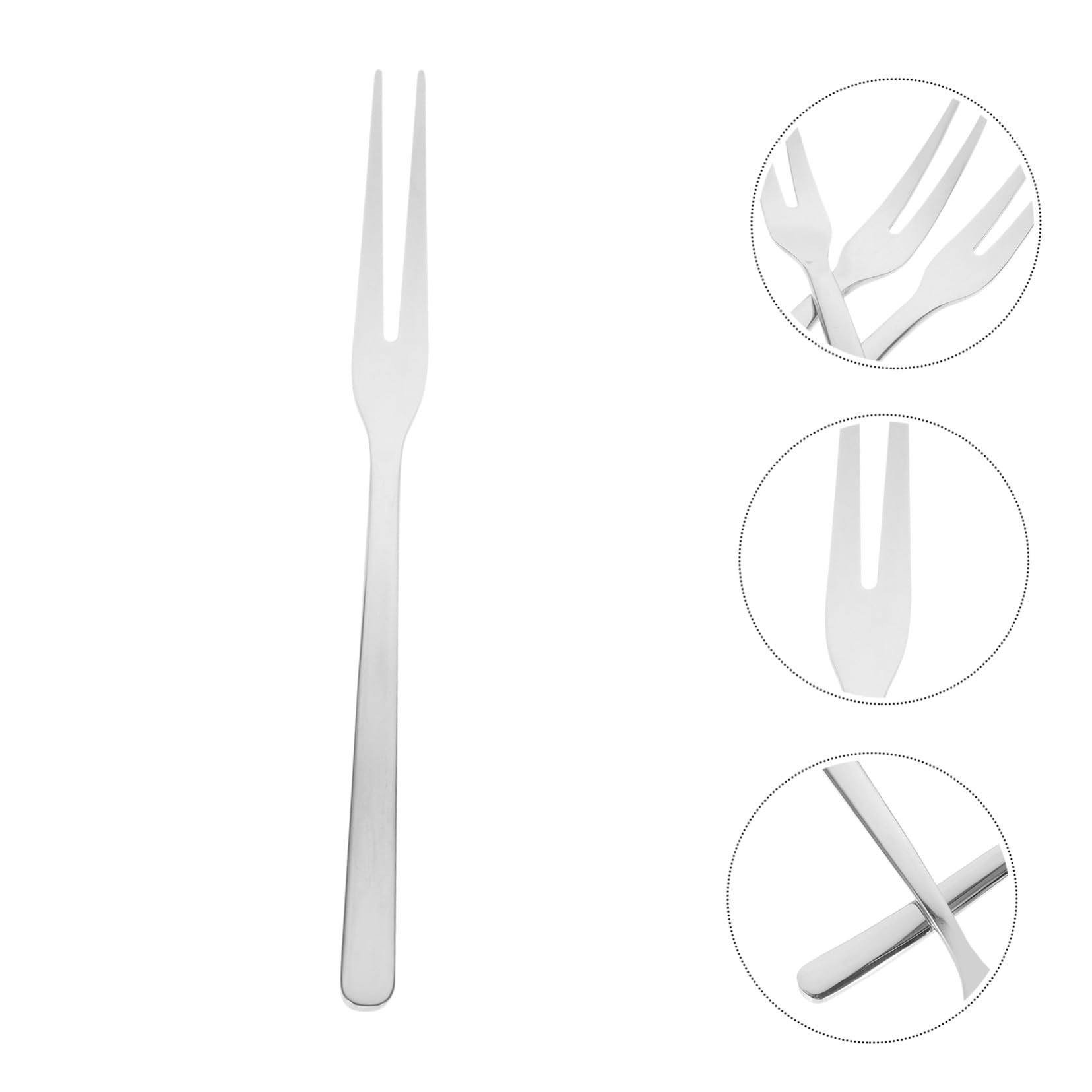 8 pezzi Forchettine Piccole in Acciaio Inossidabile per Antipasti Frutta e Insalata Design Ergonomico e Riutilizzabile Forchette da Dessert Resistenti e Versatili