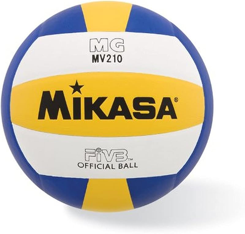 Mikasa MV210 Balón Voleibol Sintético Premium (Tamaño Oficial)