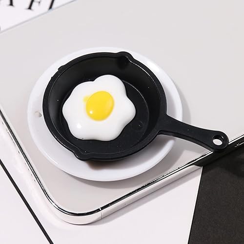 Miniatura 4 de ARTIBETTER Juego de 10 piezas de sartén en miniatura de hierro fundido para galletas horneadas, brownie, casa de muñecas, accesorios de cocina