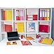 Exacompta 54884E Ringhefter Iderama aus starkem Colorspan-Karton für DIN A4, 2-O Ring 20 mm breit orange ideal für Schule und Büro Ringordner Ringbuchordner