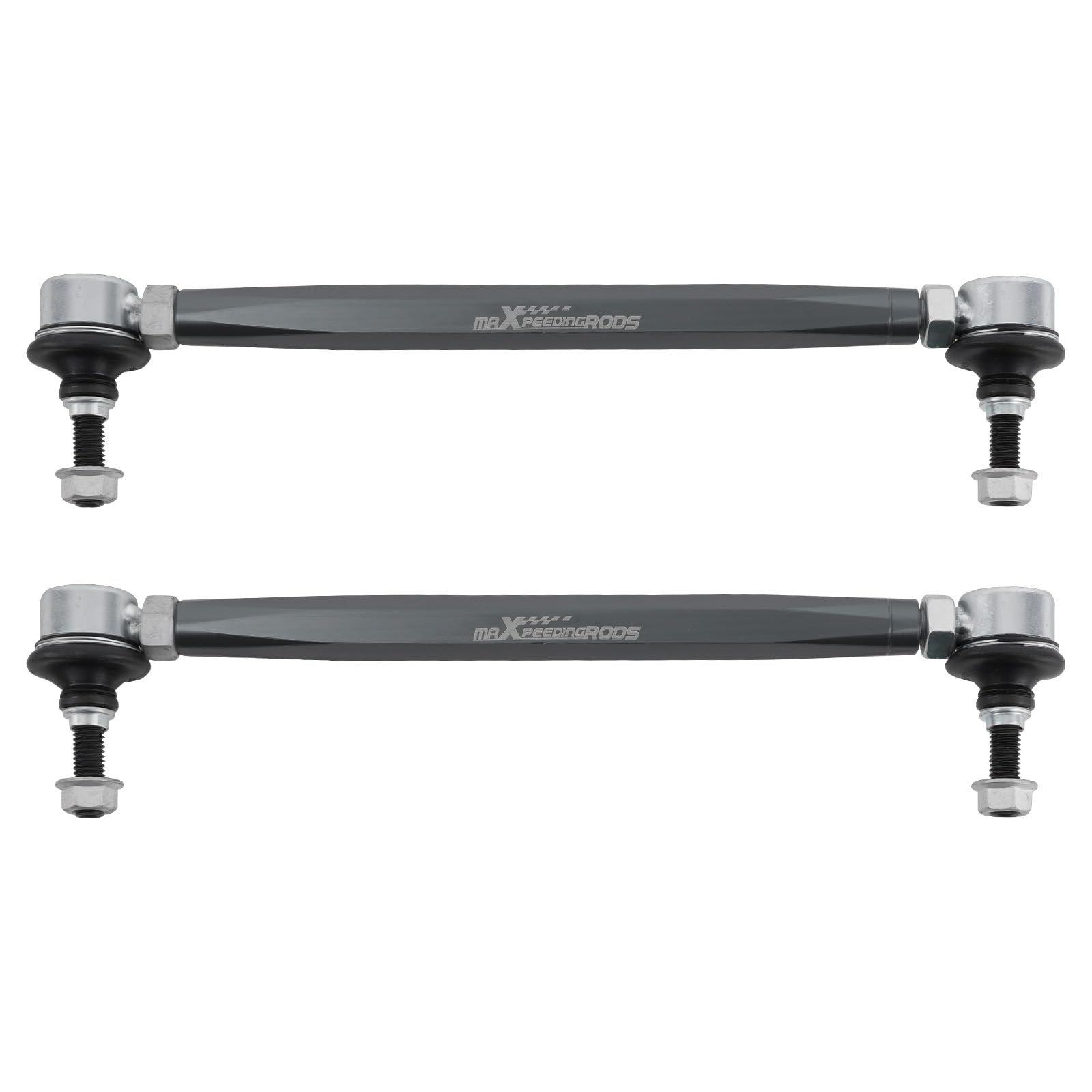 maXpeedingrods Universal Adjustable Sway Bar End Links 280mm-330mm | M10 Stud w/12 mm Spacer Washer