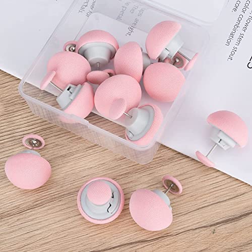 Image of DIVOX Duvet Clips Mushroom Cover Pins Cotton Quilt Fixer Duvet Fasteners Grippers Anti-Movement Bed Clamps Sheet Holder for Socks Curtains Cove Fixing Clips (Pink, 4)