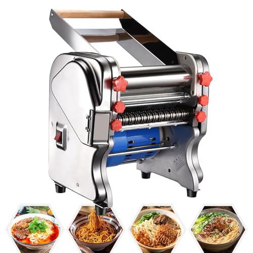 Machine à pâtes fraîches électrique, Laminoir à pâtes en acier inoxydable, Mixeur de boulangerie professionnel, Presse à nouilles multifonction, Laminoir à pâtes électrique pour ustensiles 220