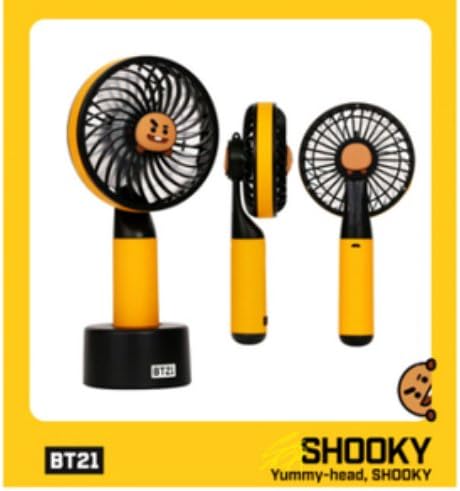 Amazon Bt21 キャラクターhandy Fan Bt21 ミニ扇風機 Bts 防弾少年団 コラボ公式商品 バンタン Bts 公式グッズ タイプ Shooky アイドル 芸能人グッズ 通販