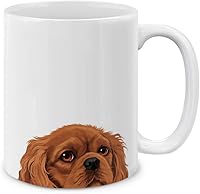 Vista 4 de MUGBREW Cute Winking Golden Retriever - Taza de café de cerámica, 11 onzas