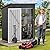 DWVO 5x3ft Metal Outdoor Storage Shed, Waterproof Tool Shed Heavy-Duty Storage Unit with Lockable Door and Vents, Ideal for Bicycles, Tools, Lawnmowers, Backyards, Patios, Lawns - Dark Gray