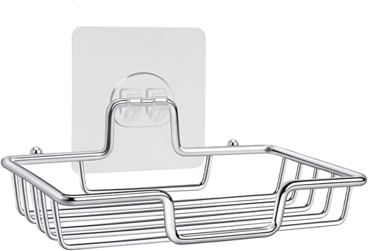 Seifenschale, Seifenhalter ohne Bohren Edelstahl selbstklebend