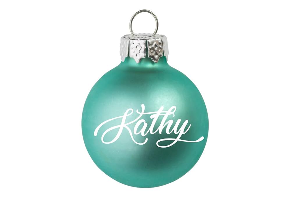 Turquoise glass christmas balls Clearance