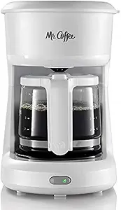 Mr. Coffee 2134286 ® 5-Cup Mini Brew Switch Coffee Maker, White