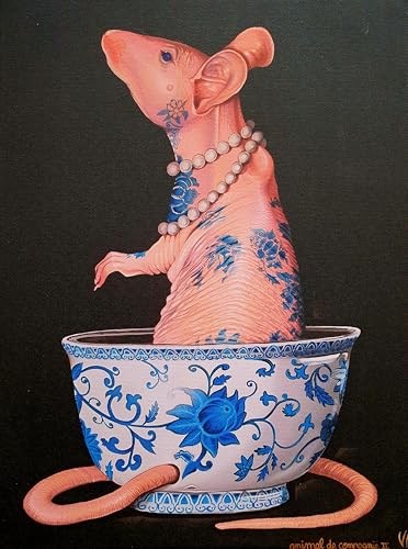 Toile Valérie Haugmard Animal de compagnie II 30x40 cm
