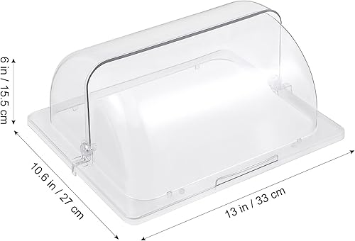 Miniatura 3 de DOITOOL Tapa rectangular de acrílico para tartas – Cubierta transparente para tartas para hornear y postres caseros