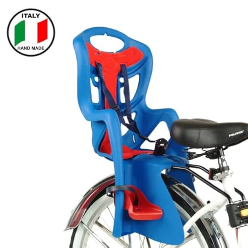 Bellelli Pepe Seatpost Mounted Baby Carrier, Red/Blue, 259855 #TOP5