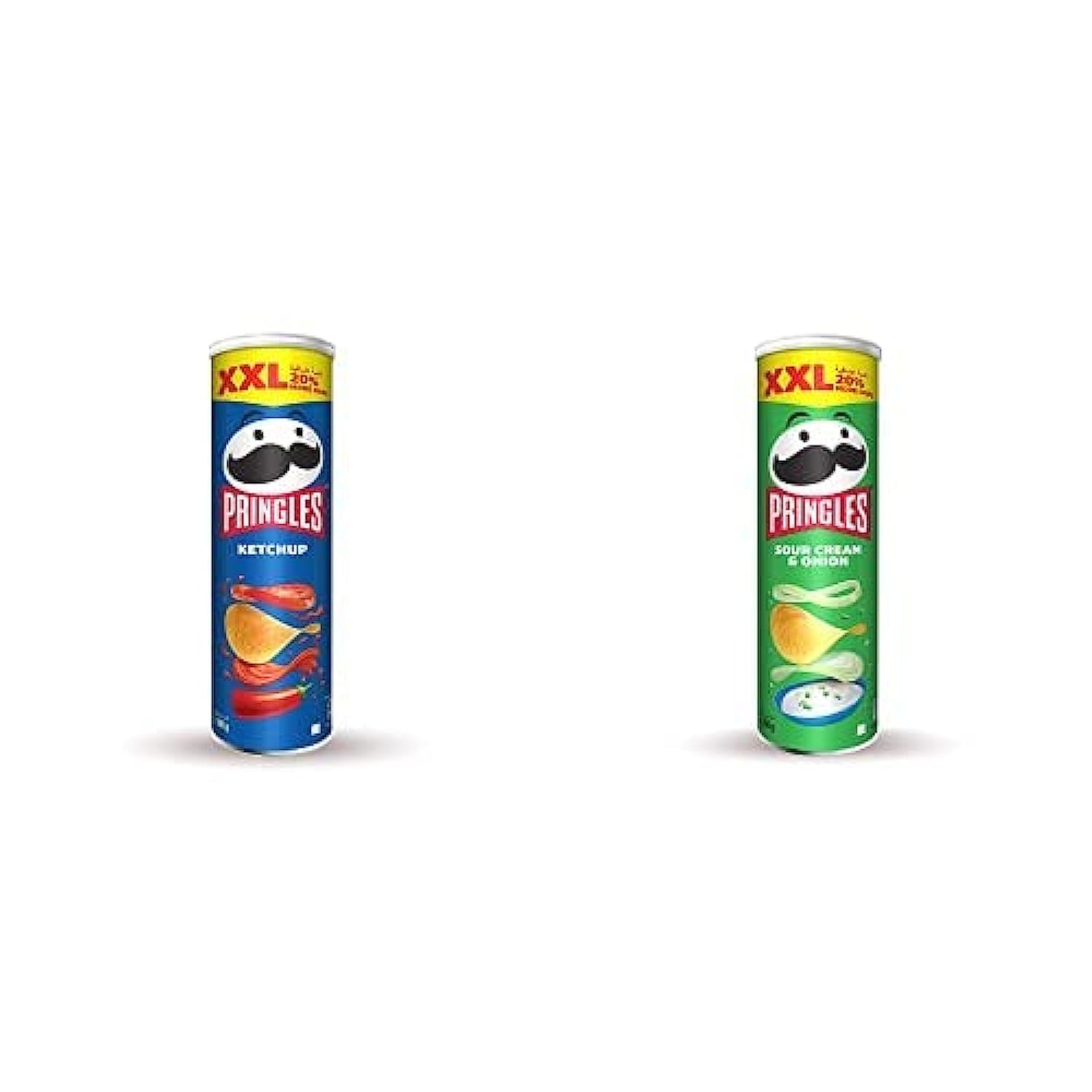 Pringles Ketchup 200g + Pringles Sour Cream & Onion 200g