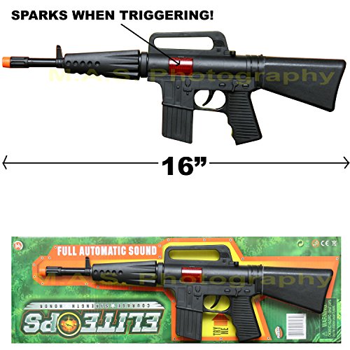 Unbranded CAR-15 Carbine M-16 Toy Assault Rifle Kid BOY Machine Gun Sound Military