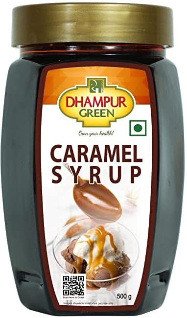 Dhampurgreen Caramel Syrup For Chocolate Cake Coffee Popcorn Milkshake Frappe Making & Baking, 500G-image-48