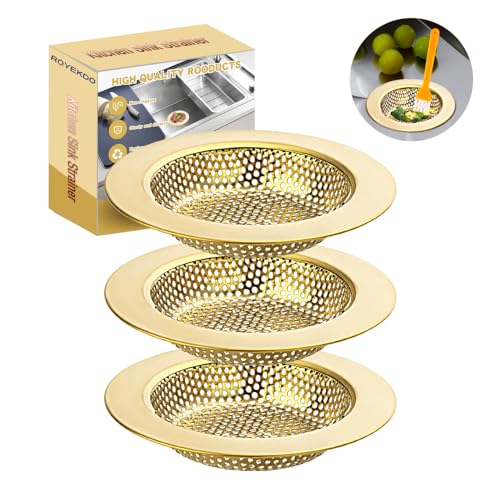 Colador de Cocina 3-Pack Acero Inoxidable Malla Gruesa