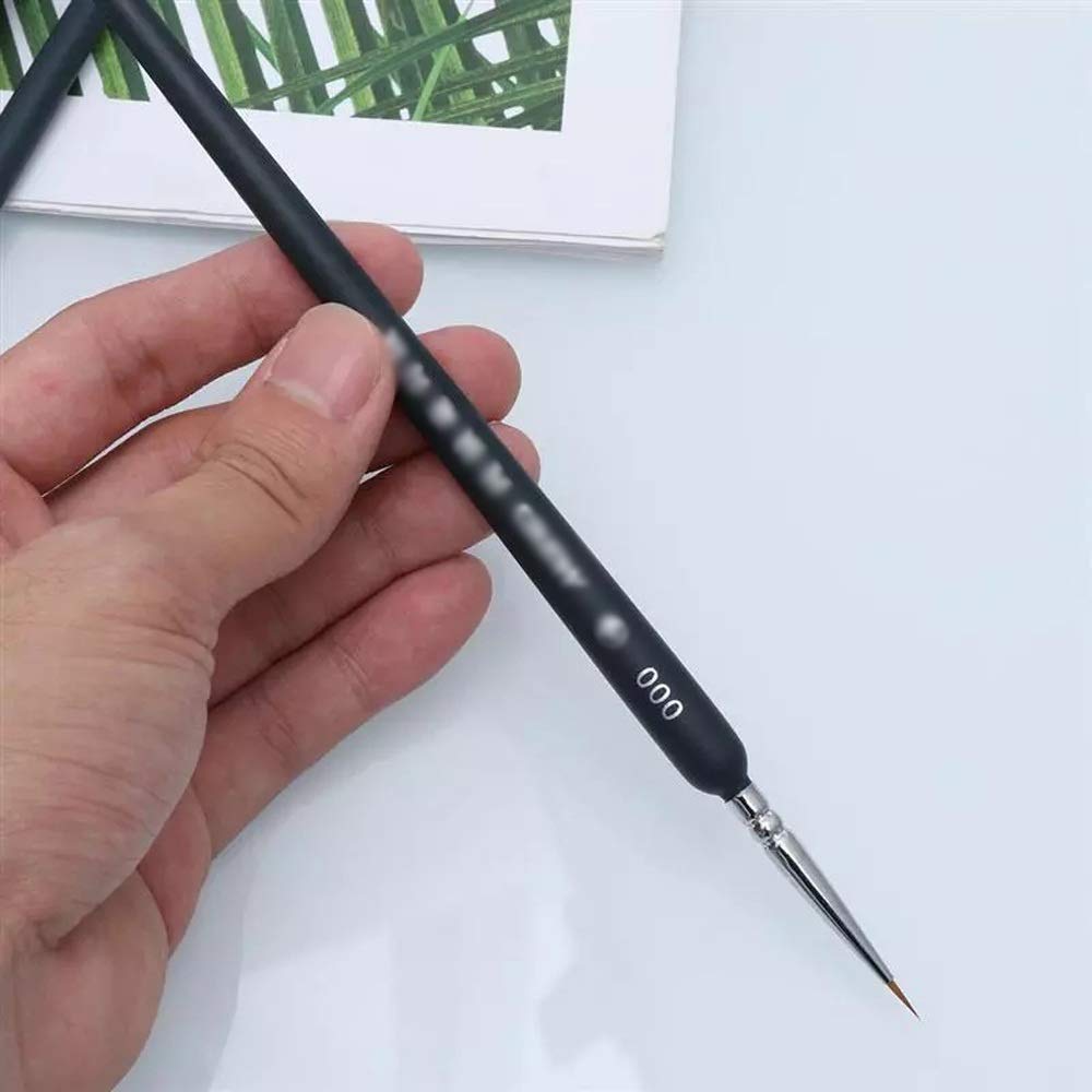 Pinceau d'art 9 pièces Ensemble de pinceaux Miniatures Pinceau en Nylon Professionnel Peinture Mince Crochet Ligne Stylo Fournitures d'art Peint à la Main