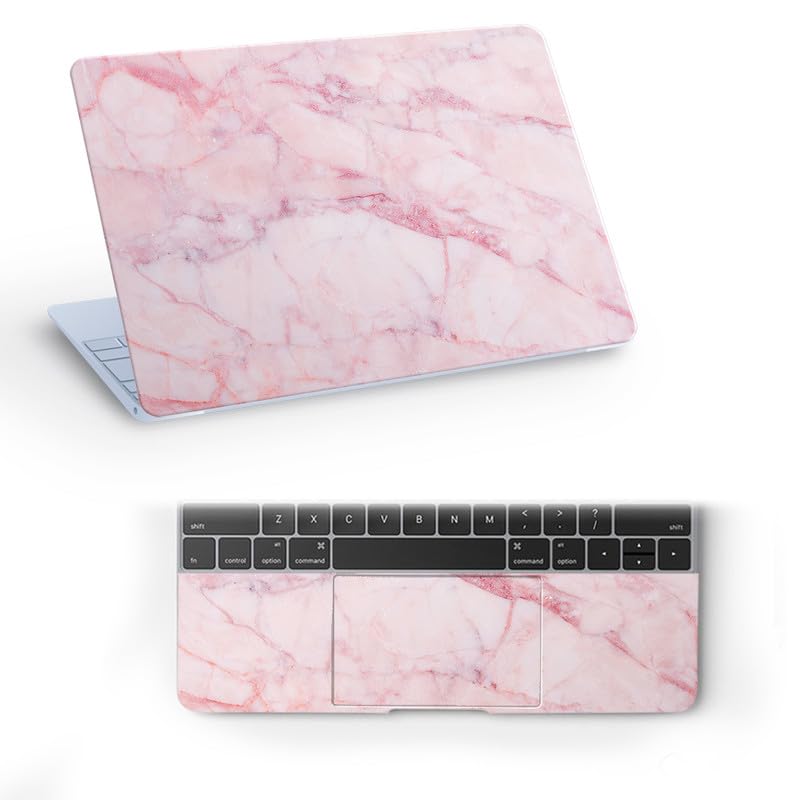 Pink Marble D2 Full Vinyl Laptop Skin/Sticker/Cover for 17 to 17.3 Inches Laptops Laminated-Removable-HD Quality Compatible for Hp-Dell-Sony-Lenovo-Asus etc.(16.5×11 Inches)
