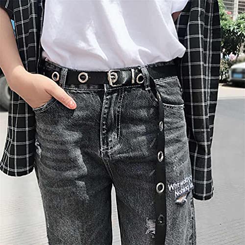 Canvas Elastic Fabric Woven Stretch Braided Belts Casual Webbed Vintage Belt with Leather Buckle for Jeans Dresses3