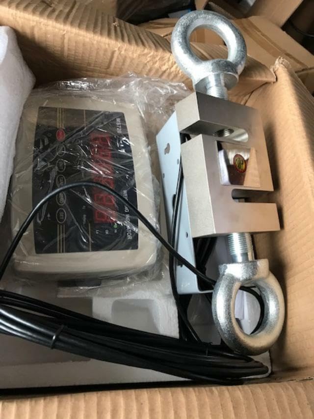 5000 LB CALIBRATED S-Type Load Cell Indicator Crane Scale Tension/Compression