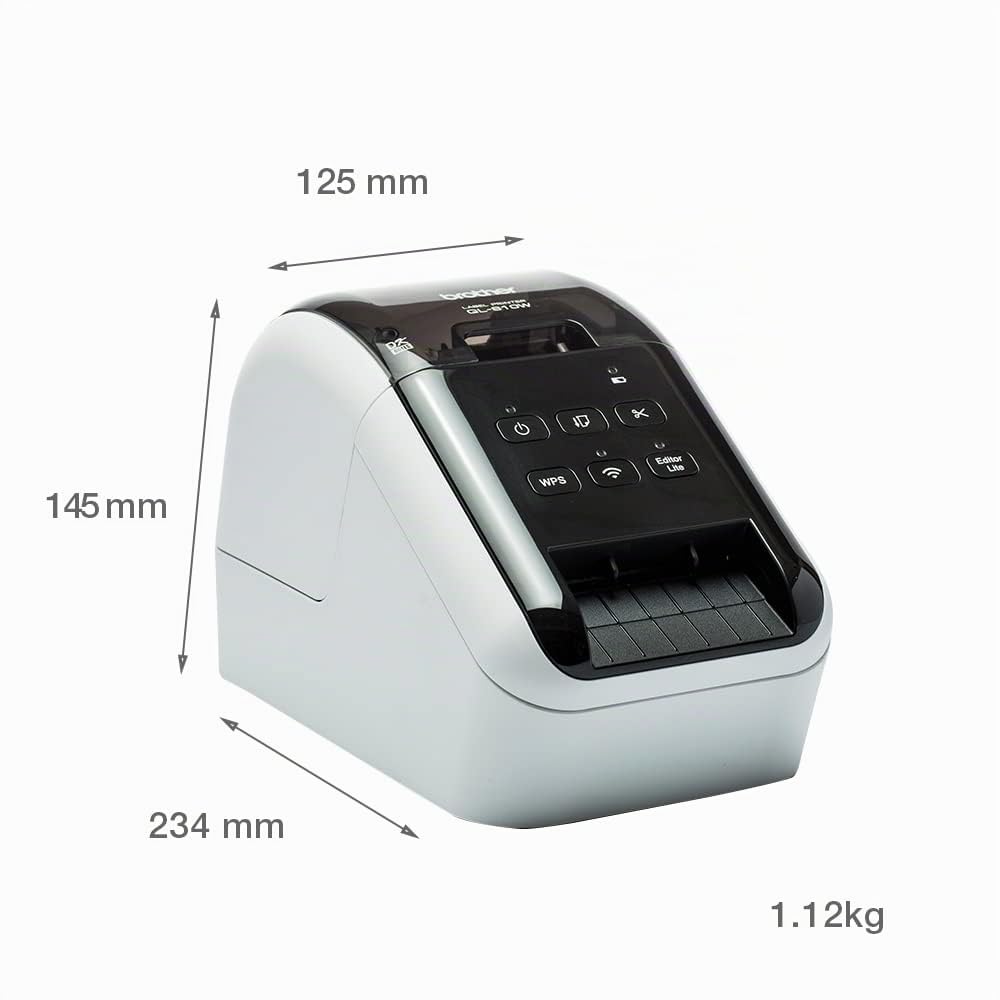 Brother QL-810wc Stampante Per Etichette [cd] Termica Diretta A Colori 300 X 600 Dpi 176 Mm/s Con Cavo E Senza Cavo Dk WI-Fi (brother Ql810wc Wireles