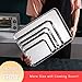 2 Pack Stainless Steel Tray Non Toxic Heavy Duty Thickening Pan for Kitchen Baking, Lab Instrument, Dental, Medical Surgical Instrument, Pet Treatment, Jewelry Tools（Medium