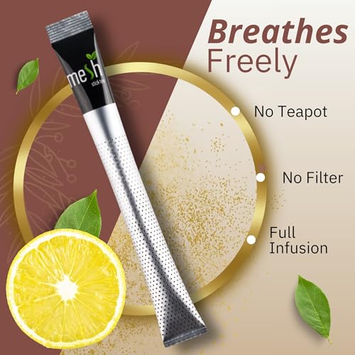 Image of OZMI Premium Turkish Tea Sampler Gift Set, 16 Mesh Stick Teas, 4 Flavors, Black Tea, Earl Grey, Lemon Ginger and Turkish Apple, Clean Infusion Design, No Teapot Required