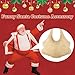 gagift world Fake Belly, Fat Suit for Santa Claus Costume Funny Gag Gifts Prank Gifts for Adults Novelty Cosplay Accessories for Halloween Christmas Birthday and Theme Parties
