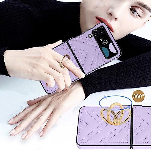 Coque Samsung Galaxy Z Flip3 de luxe diamant 3D marron, le cadeau chic idéal