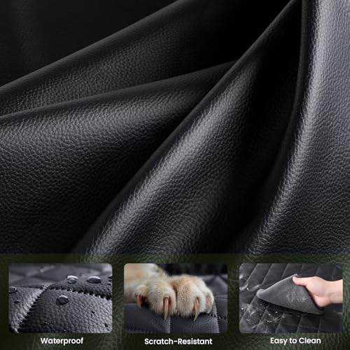 pecute Hundedecke Auto Rückbank für LKW 145 * 73 cm, Hartboden Hund Auto Rückbank, Hochwertig Wasserdicht, Leicht zu Reinigen und Einfach zu Verstauen, für Full Size SUV/LKW, bis zu 150 kg