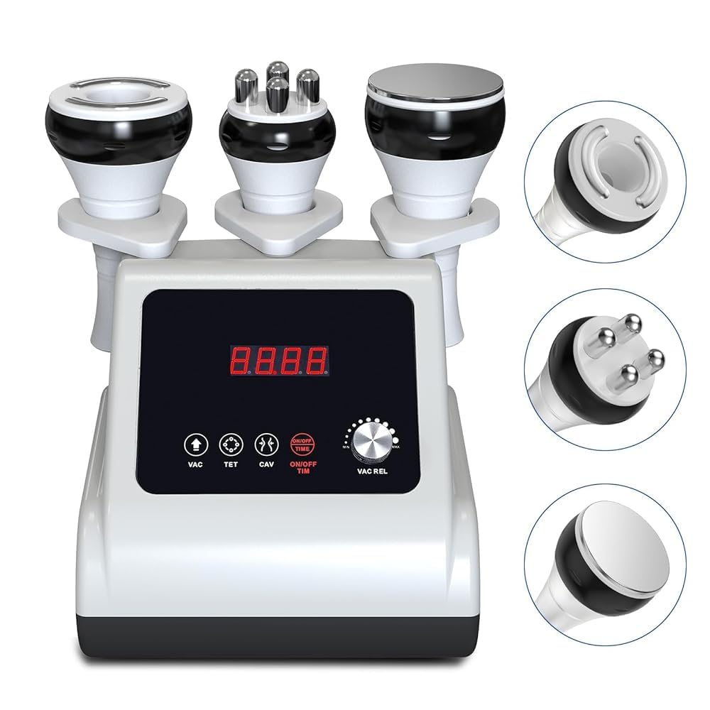 Cellulite 3-in-1 40K Cavitazione e radiofrequenza | RF 9 livelli, coppette viso e corpo, semplice e comodo a casa