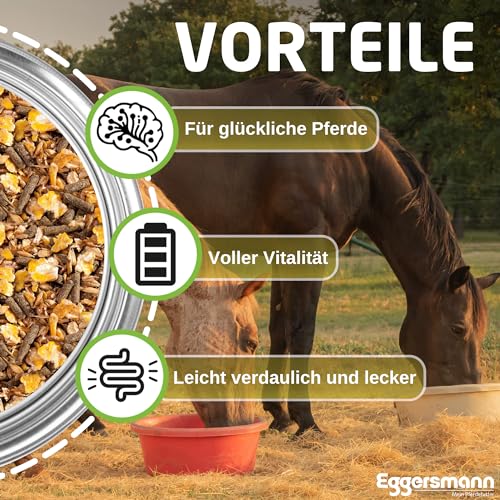Eggersmann EMH F-Müsli - Pferdemüsli Kraftfutter ohne Hafer für Pferde - 25kg Natürliches Pferdefutter mit ausgewogenen Nährstoffen