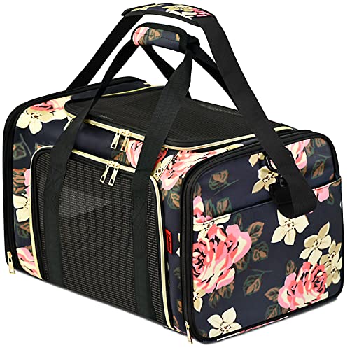 Trasportino Per Cani E Gatti Pieghevole Morbido - Borsa Da Viaggio Con Tappetino