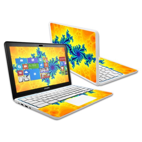 Image of MightySkins Skin Compatible with HP Chromebook 11.6 inch (2014) Touchscreen Sticker Skins Fractal Works