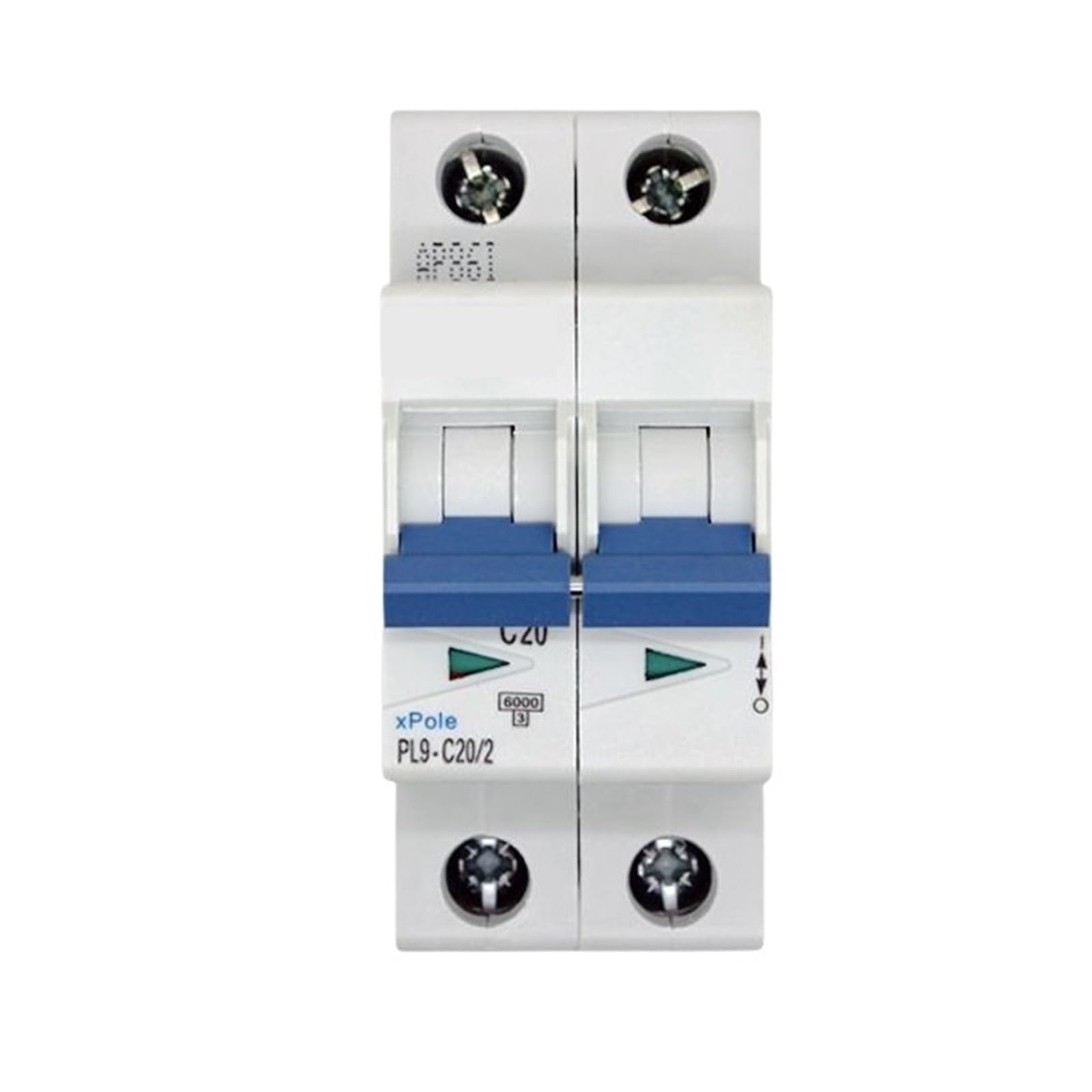 Disjoncteur miniature PL9-C16 module de protection electrique bipolaire 16A - 3