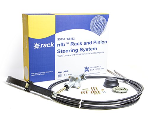 Dometic SeaStar NFB (No Feedback) Pro Rack Steering Kit with Dual Cables, SS15213, 13ft.