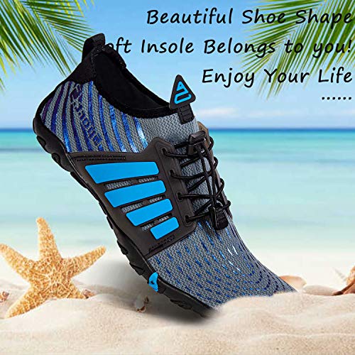 Image of YALOX Water Shoes Men's Women's Swim Shoes Outdoor Beach Barefoot Quick-Dry Aqua Pool Socks Swimming Yoga Surfing Exercise
