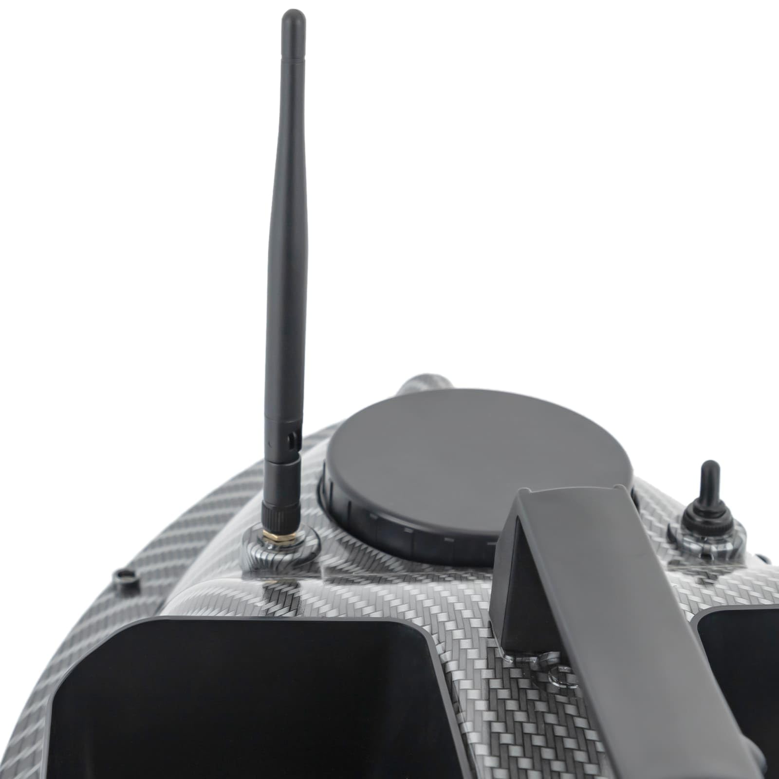 Łódź na przynęty z GPS, zdalnie sterowana łódź rozruchowa 500M, podwójny silnik, automatyczny rejs, 2 x bateria 5200 mAh o pojemności 90 min, idealna do rzeki/jeziora/morza (szara)