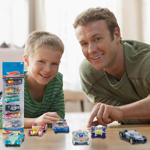 Image of Galaxy Hi-Tech Super Hero Metal Cars 6 Pcs Vehicles, Racing Cars Play Set for Toddlers,Boys Die-Cast Car Set, Cake Decorations Topper Birthday Gift Movie Vehicle Small Racing Car for Kids