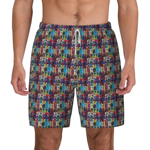 Short de bain guitare acoustique pour beach-volley et plage