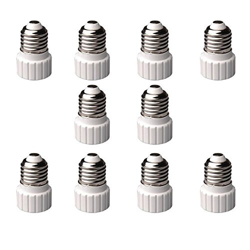 Veda Lot de 10 adaptateurs de douille E27 vers GU10