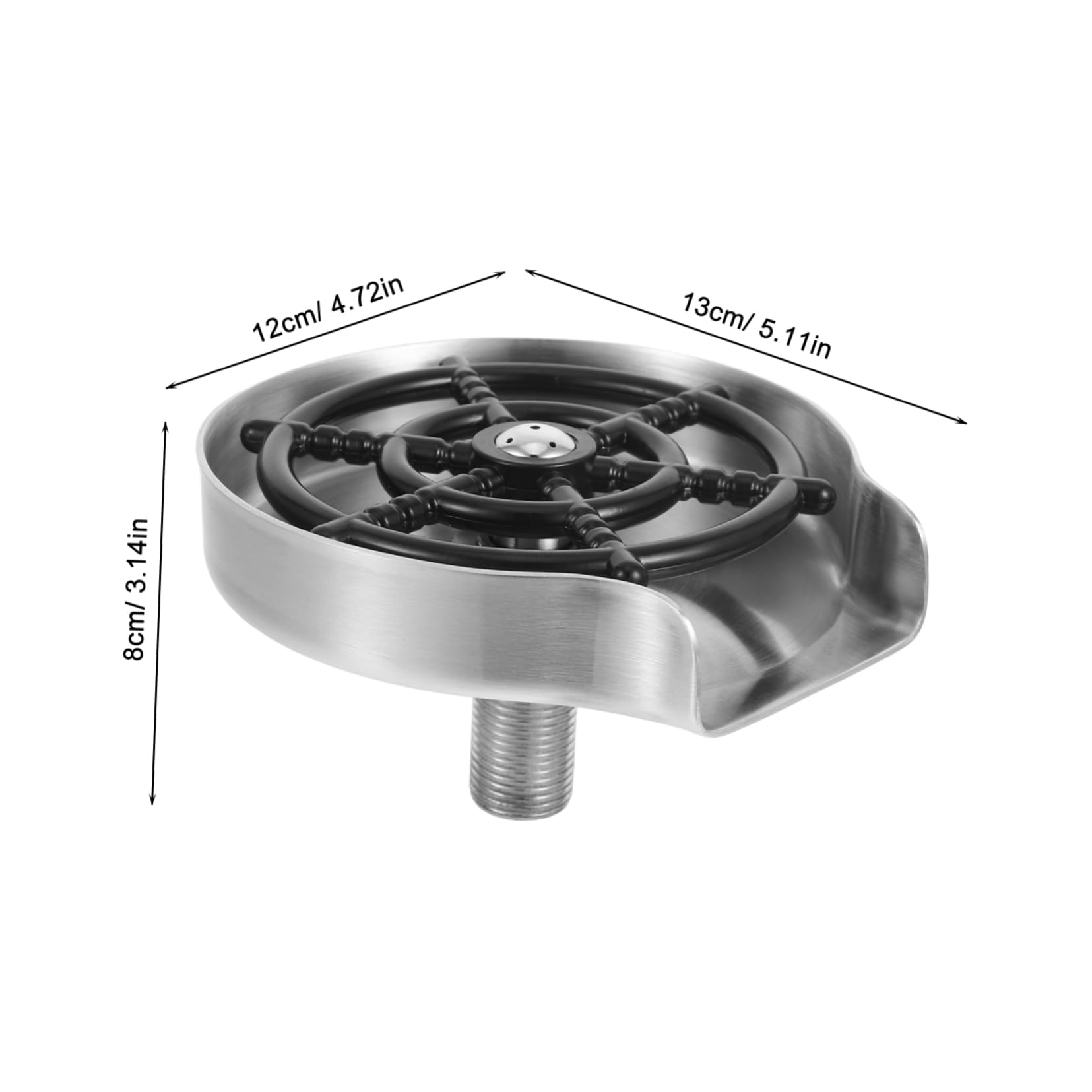 MAGICLULU Lavabicchieri Automatico per Lavandino in Acciaio Inox e Plastica, Spruzzo Rapido e Pulizia Bottiglie per Casa, Bar e Negozi di Tè