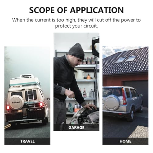 Kit de fusibles para auto con 300 piezas, con fusibles precisos y herramienta extractor, material de aleación de zinc y PC que protege el automóvil de corriente excesiva miniatura 3