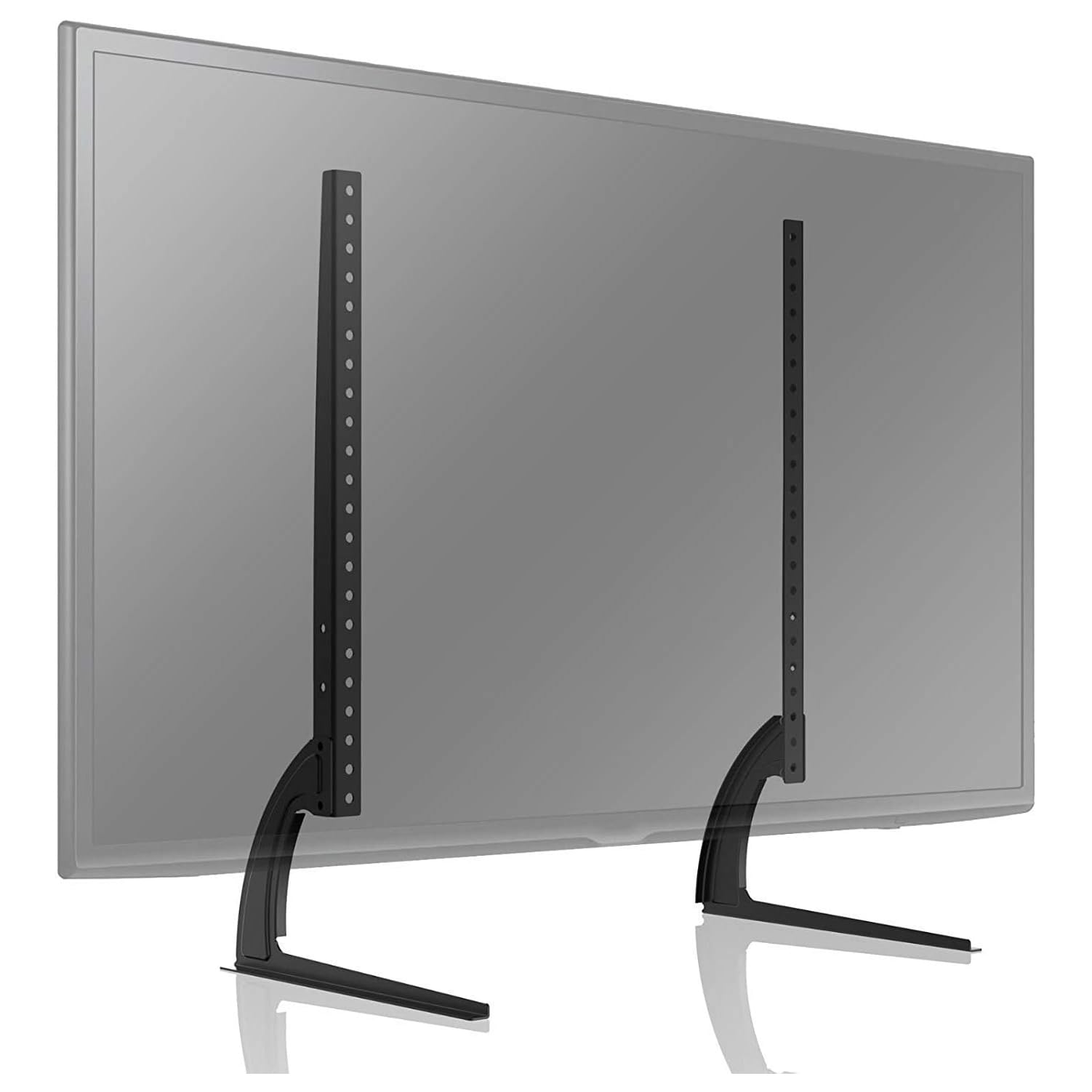 Universal Table Top TV Stand For Most 32 40 42 47 50 55 60 65 75 Inch Plasma Lcd Led Flat Curved Screen TVs OLED Television With Height Adjustment,Vesa Patterns Up To 800mm X 500mm,Holds up to 110 Lbs