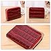SEWCHICS Fashion Wallet Card Organizer Multi-card Holder Small Red Pu Leather Accordion Coin Purse for Women Travel and Daily Use